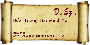 Délczeg Szeveréd névjegykártya